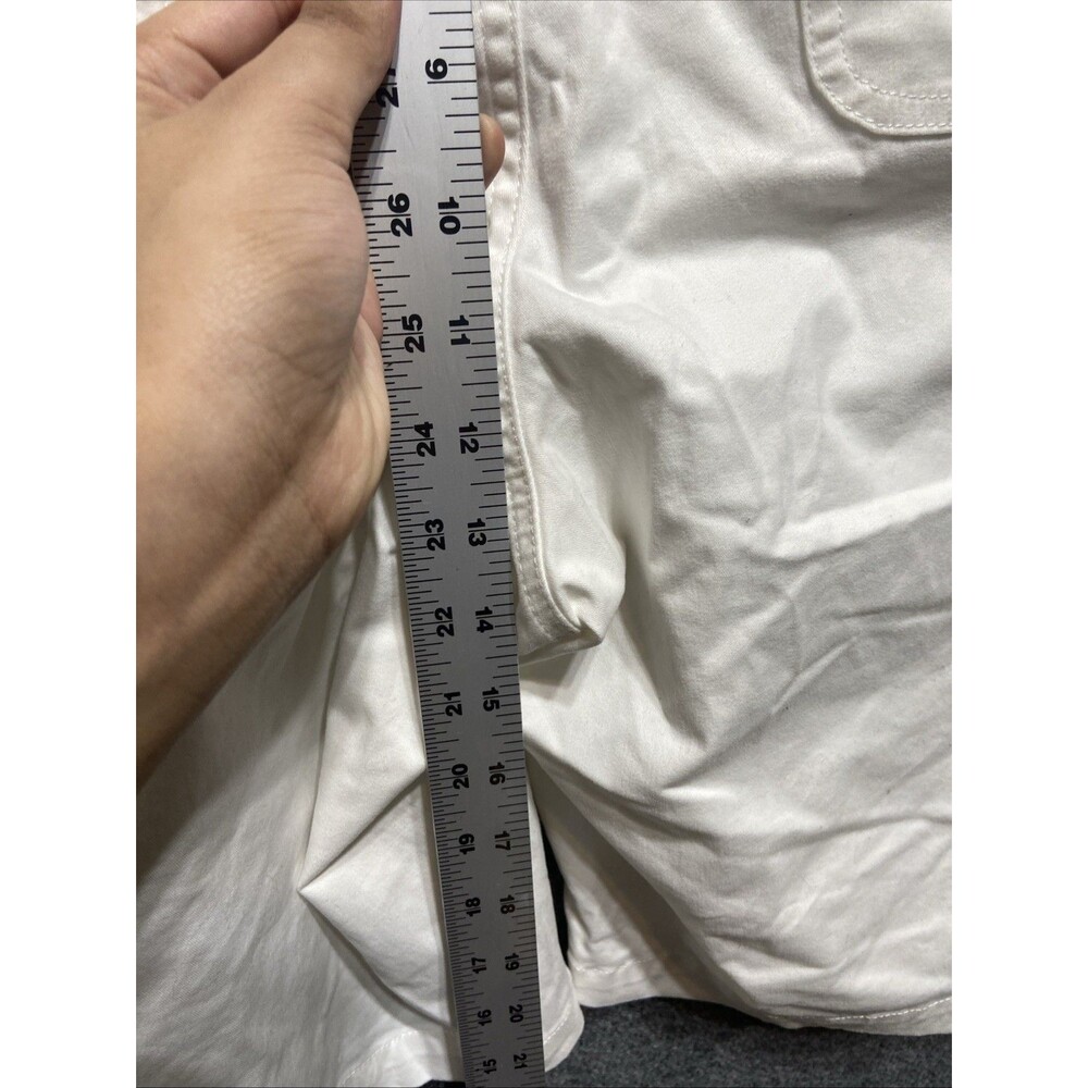 Denim & Co White Plus Size Bermuda Shorts Size 24W - Picture 5 of 8